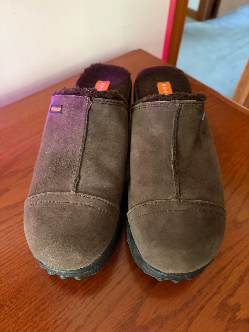 Rocket Dog Men's Dark Brown Suede Slip-On Clog